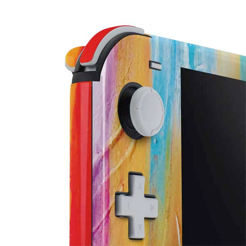 Etta Vee Multicolor Brush Stroke Nintendo Switch Lite Skin